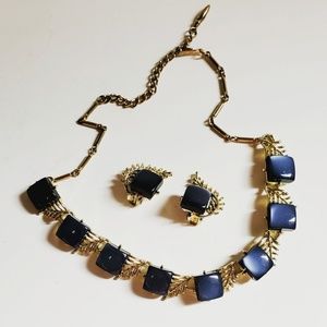 Vtg Coro Moonglow Necklace set